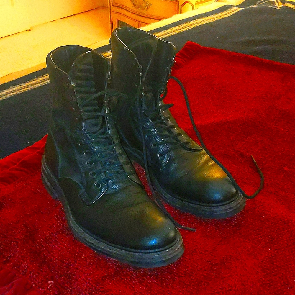 Rag and Bone black combat boots 42
